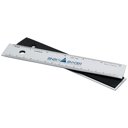  Alumicolor - 6&quot; Non-Slip Straight Edge Aluminum Ruler - (2 Colors Available) - Promo