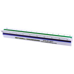 Alumicolor 6" Engineer Color-Coded Scale, Silver - 3256-1B - Promo ET15410-Promo