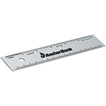Alumicolor - 6" Straight Edge Aluminum Ruler with Center-Finding Back - (2 Colors Available) - Promo ET15411