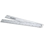 Alumicolor Non-Slip Straight Edge 12 Inch Silver Ruler