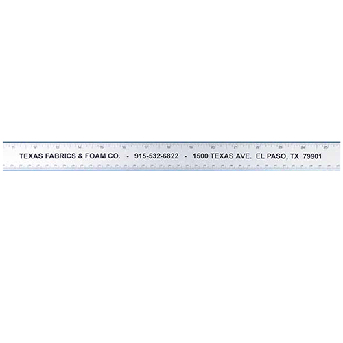  Alumicolor - 24" Straight Edge Aluminum Ruler with Center-Finding Back, Silver - 1594-1-Promo