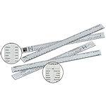 Alumicolor - 12" Custom Reference Aluminum Ruler, Silver - 1630-1-Promo ET15423-Promo