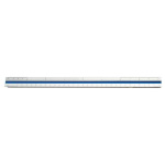 Alumicolor 30cm Metric Architect Color-Coded Triangular Solid Scale, Silver - 3451-1B - Promo ET15442-Promo
