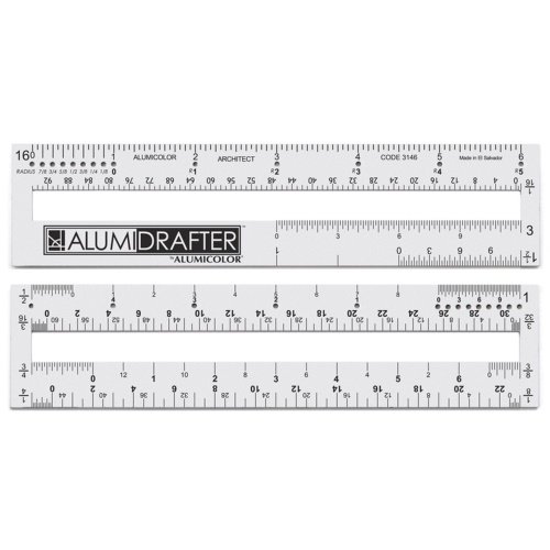 Alumicolor 6" Architect Alumidrafter, Silver - 3146-1-Promo