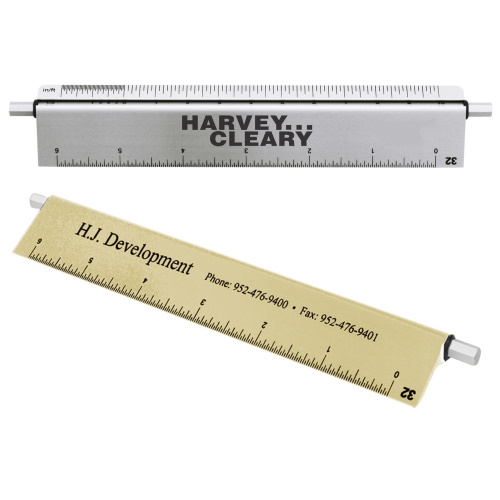 Alumicolor 6&quot; Select-a-Scale Architect Drafting Ruler - (7 Colors Available) - Promo