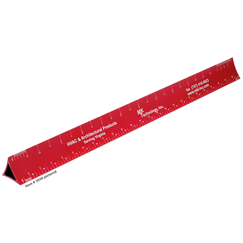 Three outlet sided ruler