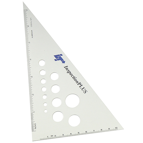  Alumicolor - 8&quot; 30/60/90 Degree Aluminum Triangle, Silver - 5271-1-Promo