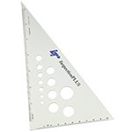 Alumicolor - 8" 30/60/90 Degree Aluminum Triangle, Silver - 5271-1-Promo ET15665-Promo