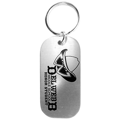  Alumicolor - Aluminum Dog Tag with Key Ring - (7 Colors Available) - Promo