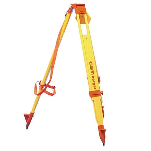 CST/Berger 72 in. Wing Screw Wood Flat Head Heavy-Duty Tripod - Orange - 60-WDW20HV-ONL