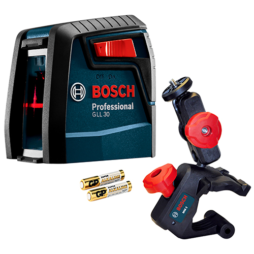 Ninguna Recuerdo Amplia gama Bosch Self-Leveling Cross-Line Laser GLL 30 - EngineerSupply