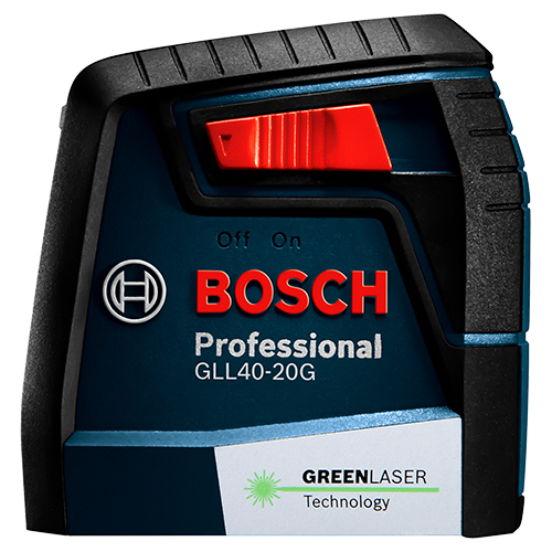 Bosch Green-Beam Self-Leveling Cross-Line Laser GLL40-20G