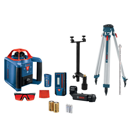  Bosch GRL900 Self-Leveling Horizontal and Vertical Rotary Laser Kit - GRL900-20HVK