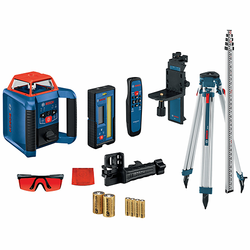  Bosch REVOLVE2000 Self-Leveling Horizontal and Vertical Rotary Laser Kit - GRL2000-40HVK