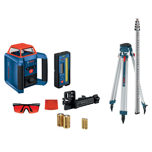  Bosch REVOLVE2000 Self-Leveling Horizontal Rotary Laser Kit - GRL2000-40HK