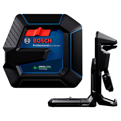  Bosch Green-Beam Self-Leveling Cross-Line Laser - GLL100-40G