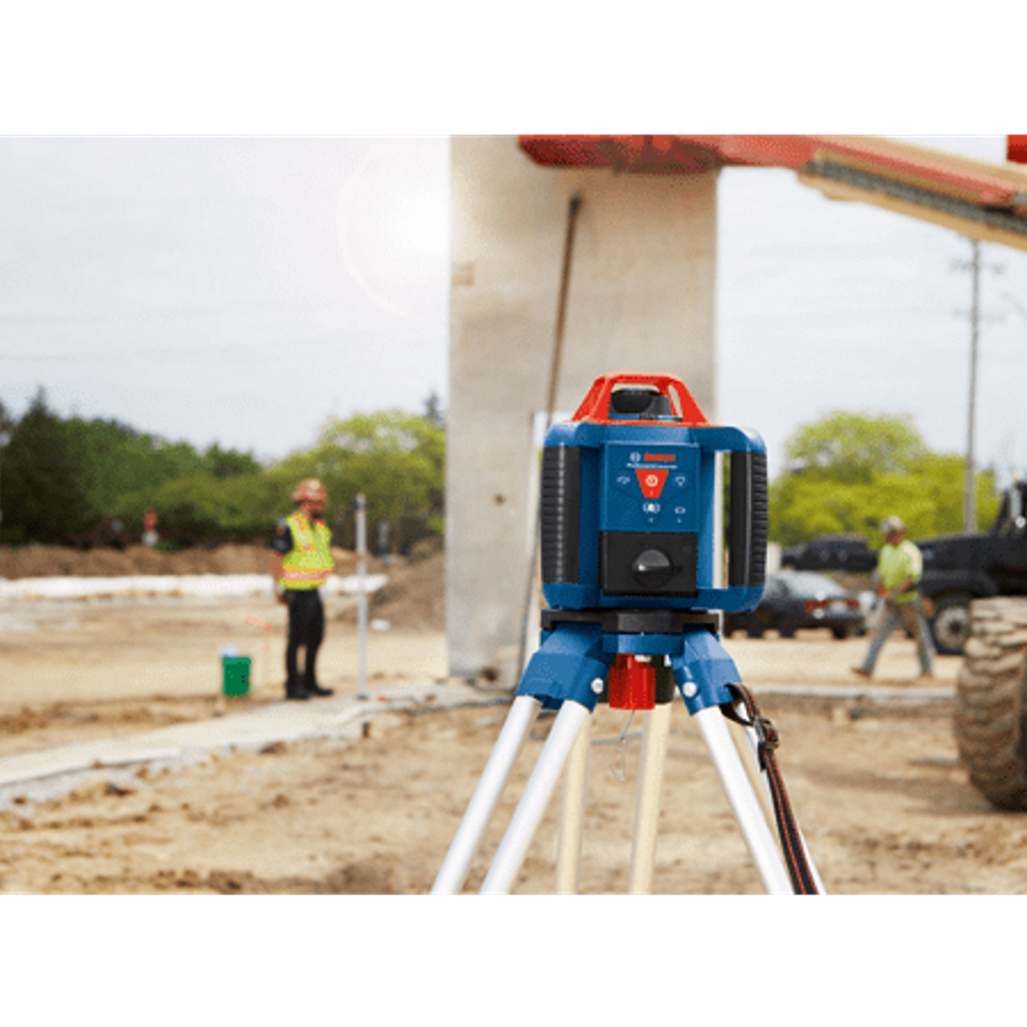 Red beam rotary clearance laser receiver