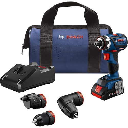 Bosch 18V Chameleon Drill/Driver w/ 5-In-1 Flexiclick System and 4.0 Ah CORE18V Compact Battery - GSR18V-535FCB15