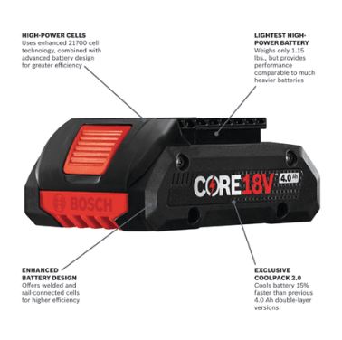 Bosch 18V CORE18V Lithium-Ion 4.0 Ah Compact Battery