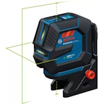 Bosch 3.7V Green-Beam Self-Leveling Cross-Line Laser w/ Plumb Points - GCL165-42GL ET17899