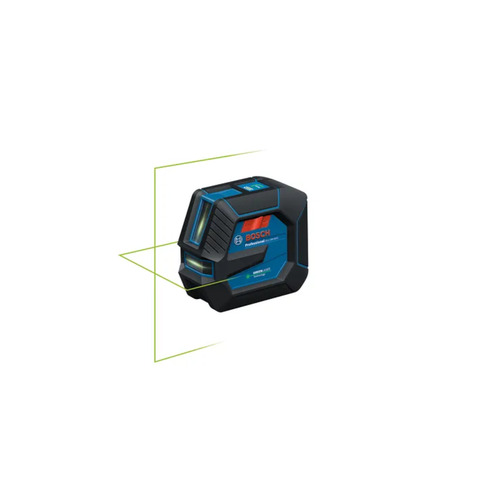  Bosch 3.7V Green-Beam Self-Leveling Cross-Line Laser with Li-Ion Battery - GLL100-42GL