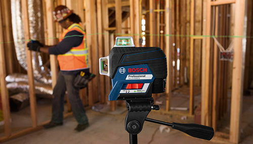 18V 360º Connected Green-Beam Three-Plane Leveling And Alignment Laser With 1 4 Ah Battery