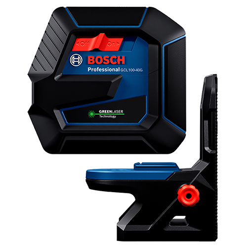 Bosch Green-Beam Self-Leveling Cross-Line Laser with Plumb Points - GCL100-40G