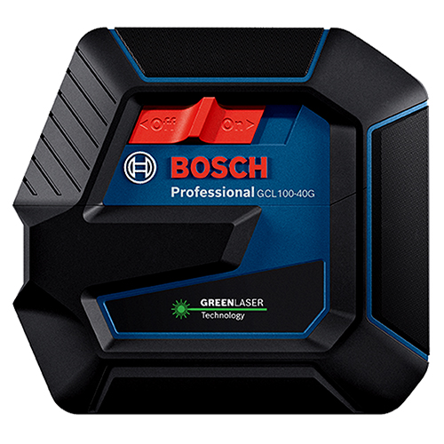 Bosch Green-Beam Self-Leveling Cross-Line Laser with Plumb Points - GCL100-40G