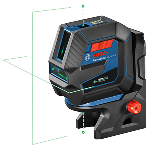  Bosch Green-Beam Self-Leveling Cross-Line Laser with Plumb Points - GCL100-40G