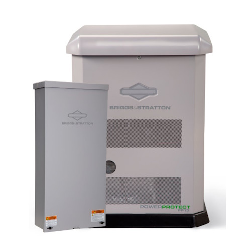 Briggs &amp; Stratton PowerProtect PP13 - 13/11.5kW (LP/NG) Standby Generator w/ 200 amp Transfer Switch + Symphony Power Mgmt. - 40743 ET17297