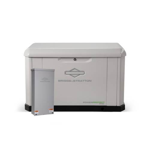 Briggs &amp; Stratton PowerProtect PP26 - 26/24kW (LP/NG) Standby Generator w/ 200 amp Transfer Switch + Symphony Power Mgmt. - 40803