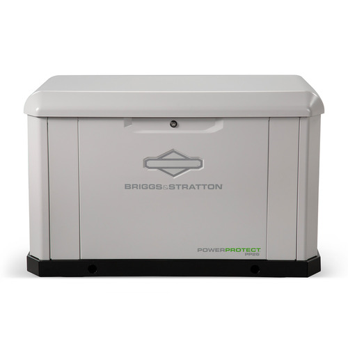  Briggs &amp; Stratton PowerProtect 26kW Home Standby Generator, Aluminum Enclosure, NG/LP Compatible, Vanguard Engine - 040806