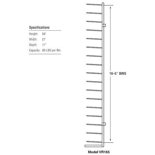 Brookside Design Vis-i-Rack Blueprint Storage Rack VR165