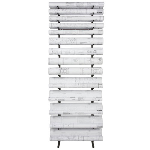 Brookside Design, Llc Vis-i-Rack‚Ñ¢ High Capacity Blueprint Storage Rack -  13 Openings VR864