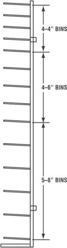 Brookside Design, Llc Vis-i-Rack‚Ñ¢ High Capacity Blueprint Storage Rack -  13 Openings VR864