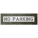 CH Hanson "NO PARKING" Commercial Stencils - (6 Sizes Available) ET14910