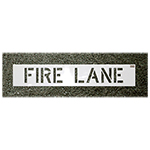 CH Hanson "FIRE LANE" Commercial Stencils - (4 Sizes Available) ET14911