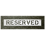 CH Hanson "RESERVED" Commercial Stencils - (2 Sizes Available)