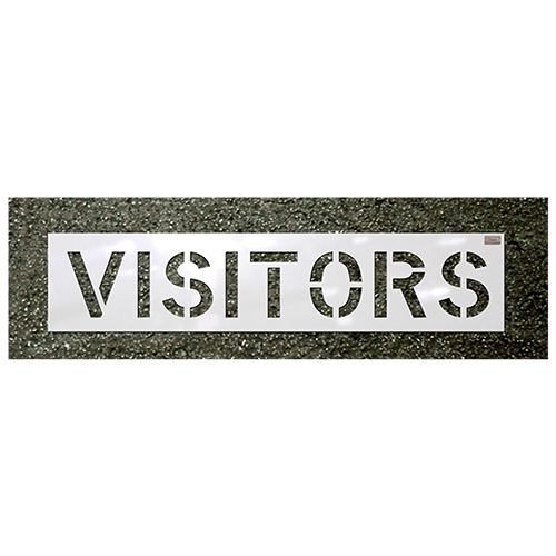 CH Hanson &quot;VISITORS&quot; Commercial Stencils - (2 Sizes Available)