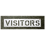 CH Hanson "VISITORS" Commercial Stencils - (2 Sizes Available) ET14913