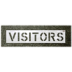 CH Hanson "VISITORS" Commercial Stencils - (2 Sizes Available) ET14913