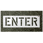  CH Hanson "ENTER" Commercial Stencils - (2 Sizes Available)