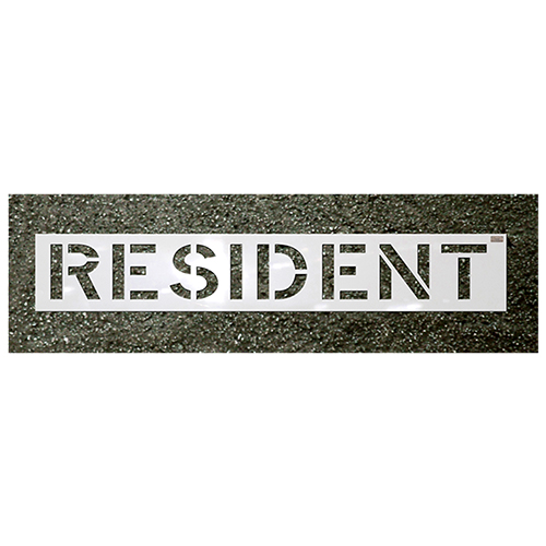  CH Hanson "RESIDENT" Commercial Stencils - (2 Sizes Available)