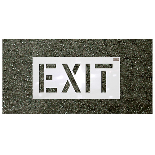 CH Hanson 30&quot; x 60&quot; EXIT Commercial Stencil with 24&quot; x 12&quot; Character Size - 70093