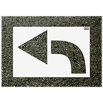 CH Hanson 48" x 36" ARROW CURVED Commercial Stencil with 42" Symbol Length - 70480 ET14958