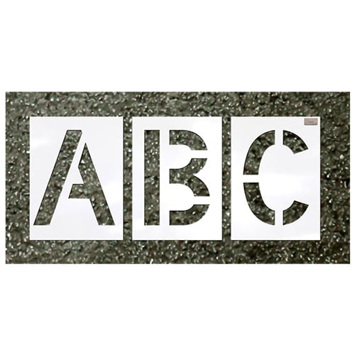 CH Hanson 29-Pieces - 8" x 4.75" LETTER KIT Highway Font Commercial Stencil - 70412