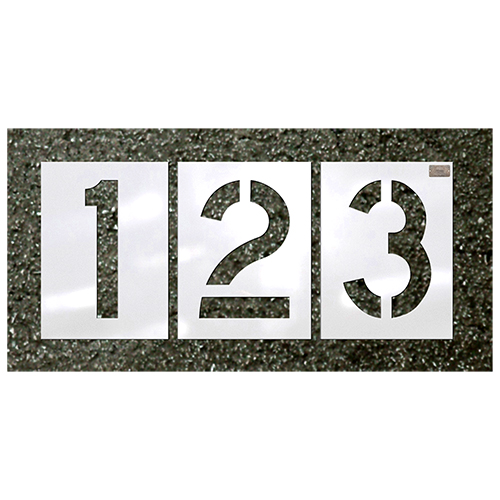  CH Hanson 18-Pieces &quot;NUMBER KIT&quot; Highway Font Commercial Stencils - (5 Sizes Available)