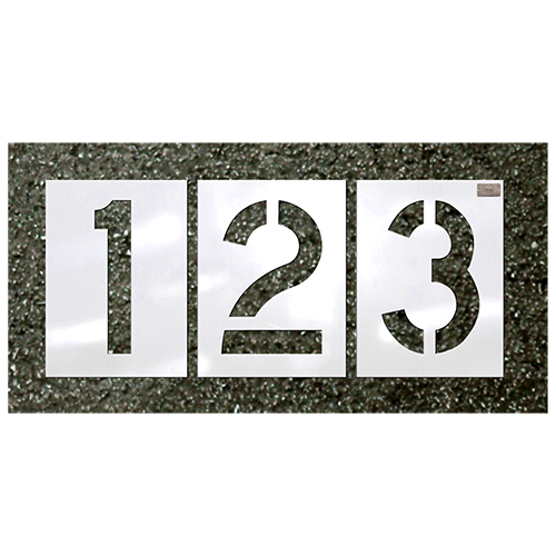  CH Hanson 18-Pieces "NUMBER KIT" Highway Font Commercial Stencils - (5 Sizes Available)