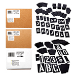 CH Hanson 138-Pieces Interlocking PVC Plastic Stencil Set - (5 Sizes Available) ET14990