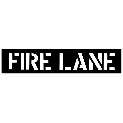  CH Hanson Large &quot;FIRE LANE&quot; PVC Commercial Stencil - 12&quot; Characters - 12432